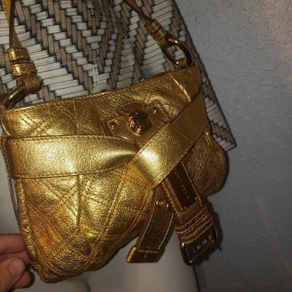 Marc Jacobs  Quilted Gold Purse - Picture 1 of 8